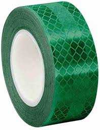 96mm Normal reflective tape Green color- 45 Meter