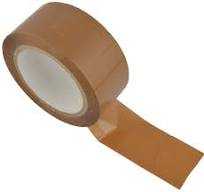 20mm PVC Tape NON ADHESIVE Brown color-50 Meter