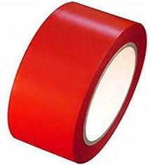 48mm PVC tape fine quality Red color-25 Meter