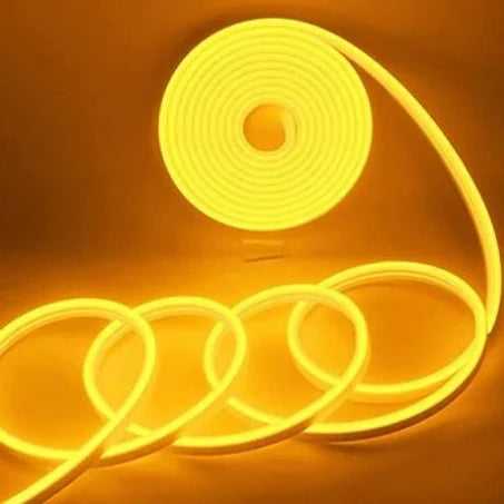 12V Neon Flexible LED Strip Light 50 Meter (Yellow)