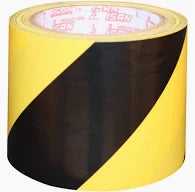 96mm Floor marking tape Yellow/Black color (15 Meter)