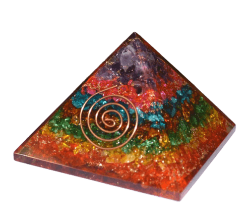 7 Chakra Layer Orgone Pyramid