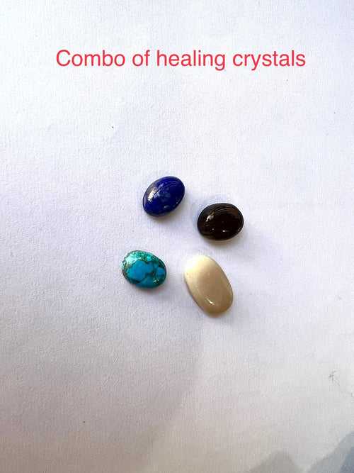 combo of 4 precious healing crystals