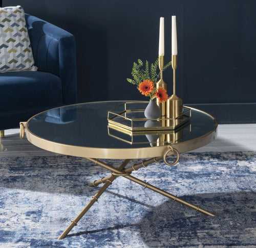 Bellmore Mirror Coffee Table In Gold Finish
