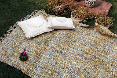 Handwoven Picnic Throw Blanket