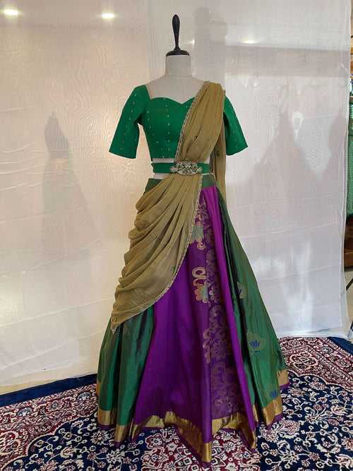 Soft Silk Lehenga Set (Only Blouse & Skirt)