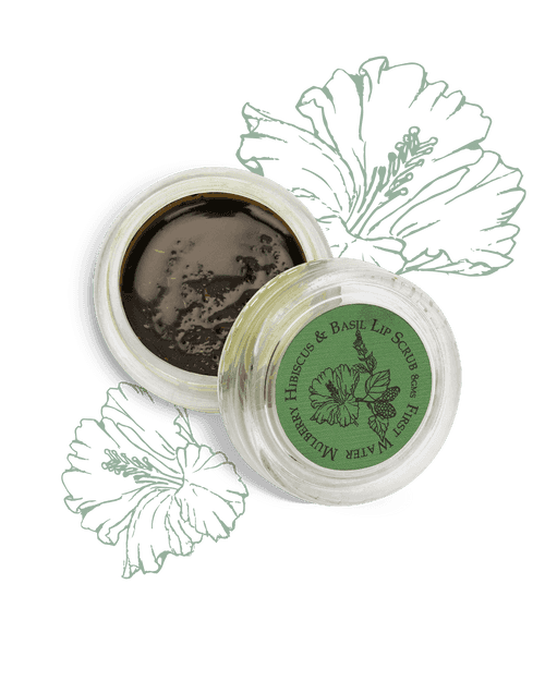 Mulberry, Hibiscus and Basil Lip Scrub