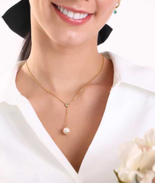 Aliyah Pearl Drop Necklace