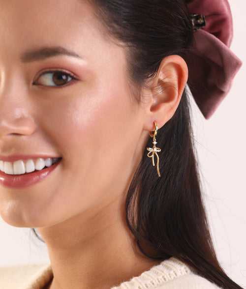 925 Silver Jane Bow Earrings