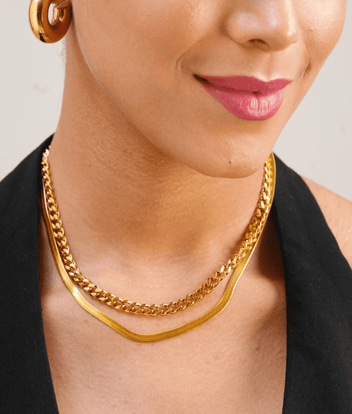 The Arielle Layered Gold Necklace