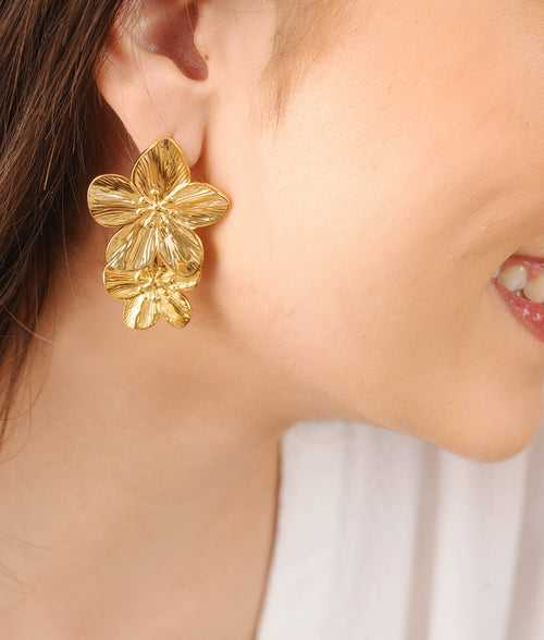 The Dahlia Flower Earrings
