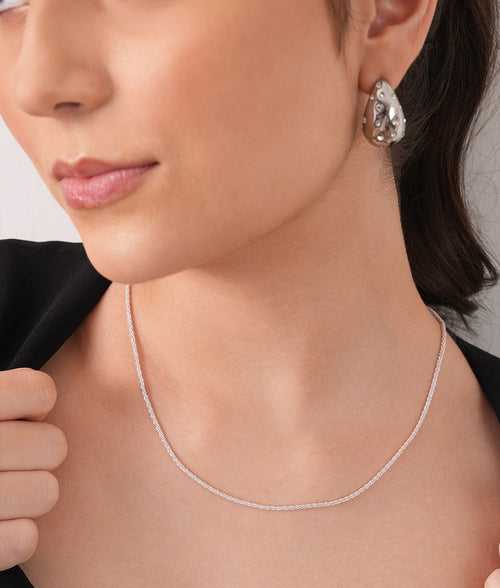 Classic Dainty Silver Rope Chain