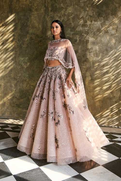 "Faiza" Tulle Cocktail Lehenga