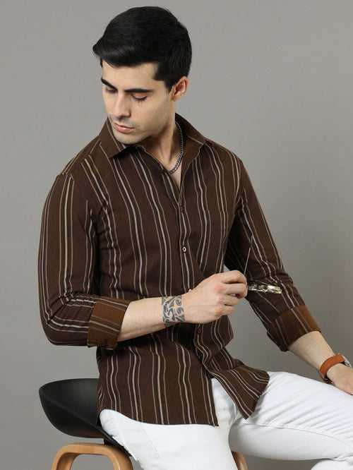 Brown Strips Shirt