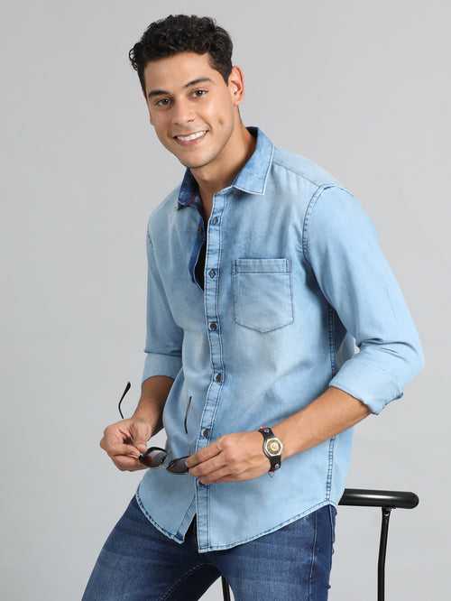 Slate Blue Denim Shirt