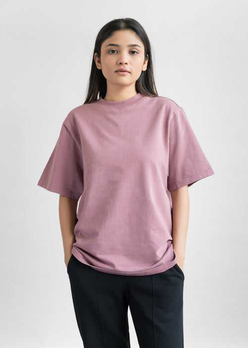 Plum — Stone Wash Heavy Weight T-Shirt