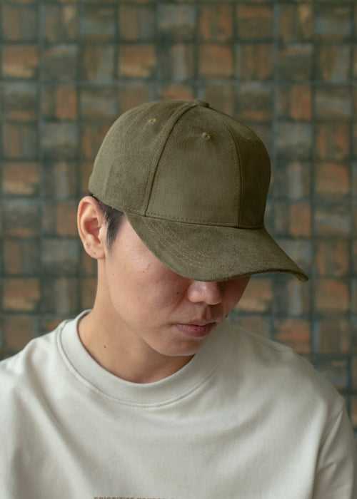 Burnt Olive — Suede Cap