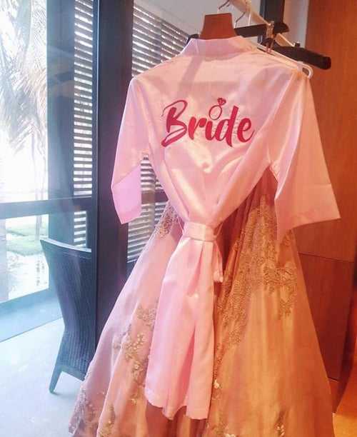 Bride Robe - Baby Pink