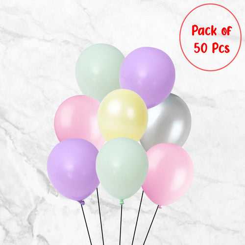 Unicorn Multicolor 50 Pcs Balloons