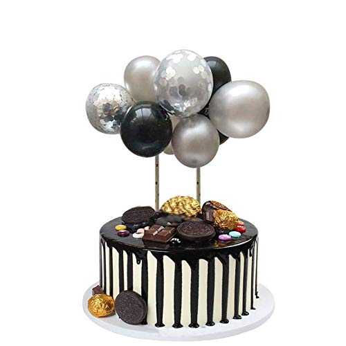 Cake Topper Black Balloon