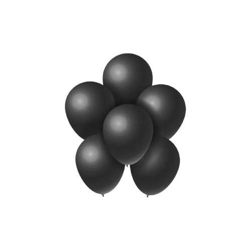 Black latex balloons - pack of 50 Pcs