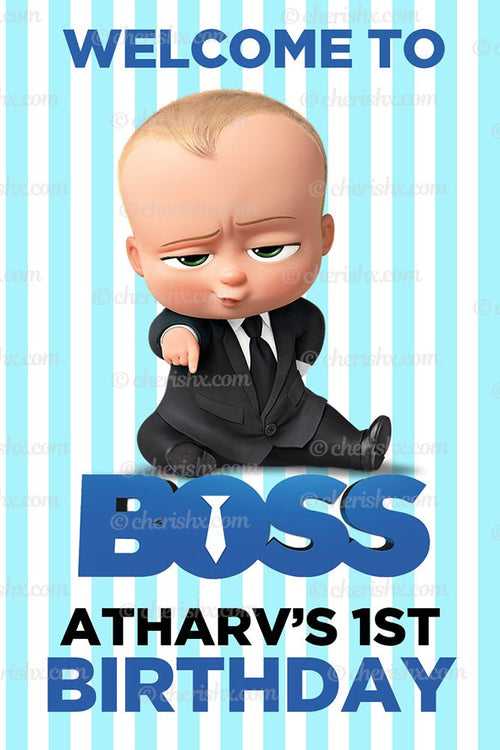 Boss Baby Personalized Welcome Board for Kids Birthday