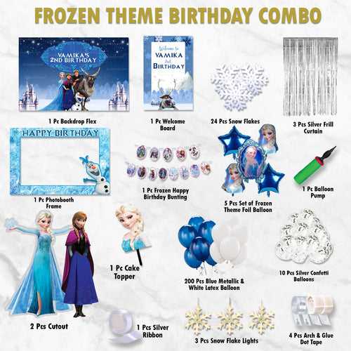 Frozen Birthday Kit - Gold Pack