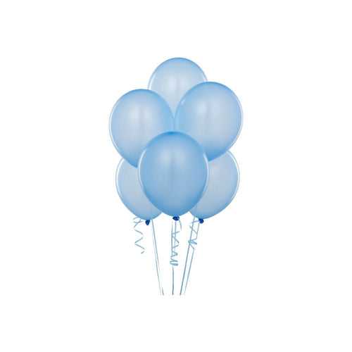 Light blue latex balloons - pack of 50 Pcs