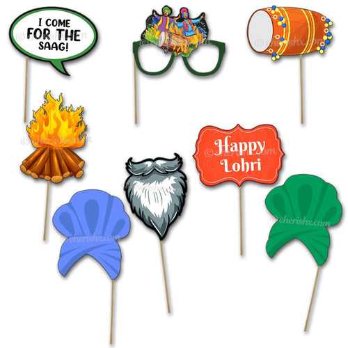 Lohri Photo Booth Party Props