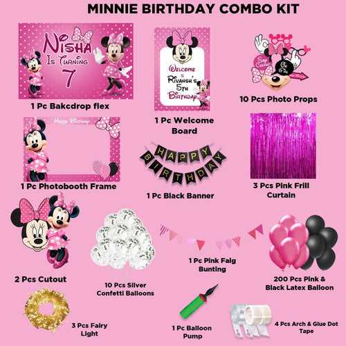 Minnie Birthday Combo Kit - Gold