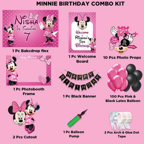 Minnie  Birthday Combo Kit - Silver