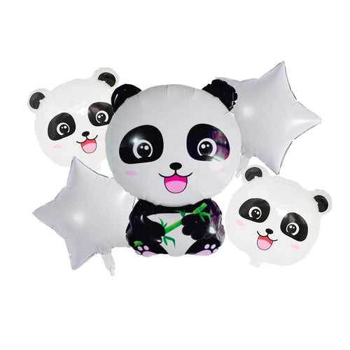 Panda Balloon Bunch 5 Pcs Kids Birthday Decoration