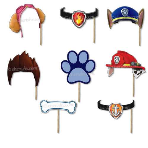 Paw Patrol Photo Booth Party Props