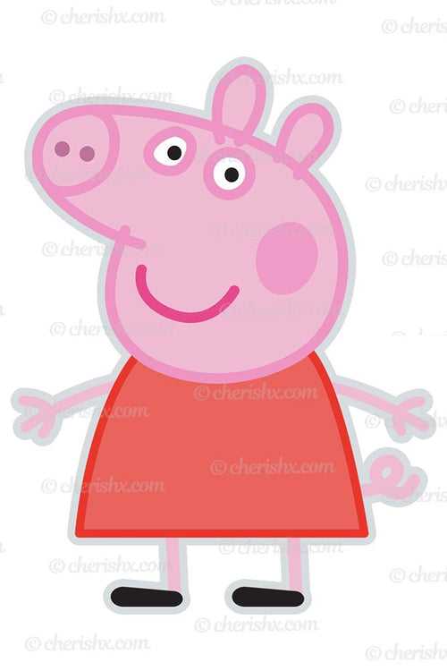 Peppa Pig Cutout Fanddom Kids Happy Birthday
