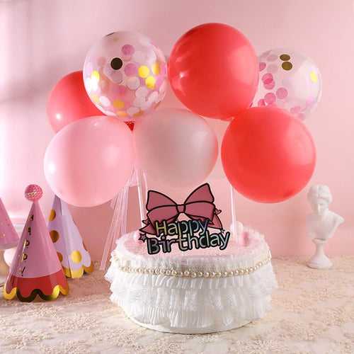 Cake Topper Pink Balloon