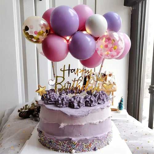Cake Topper Purple Balloon