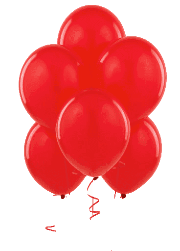 Red latex balloons - pack of 50 Pcs