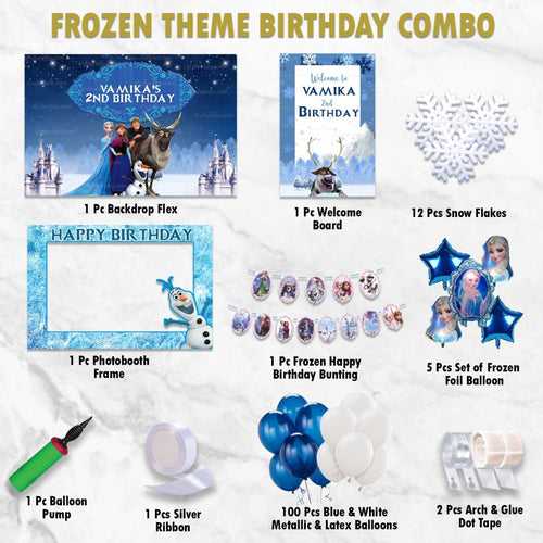 Frozen Birthday Kit - Silver Pack