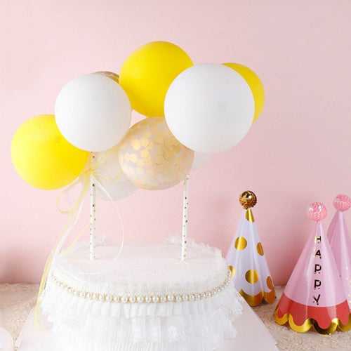 Cake Topper Yellow Balloon
