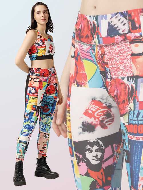 High Waist Workout Tight - Printed