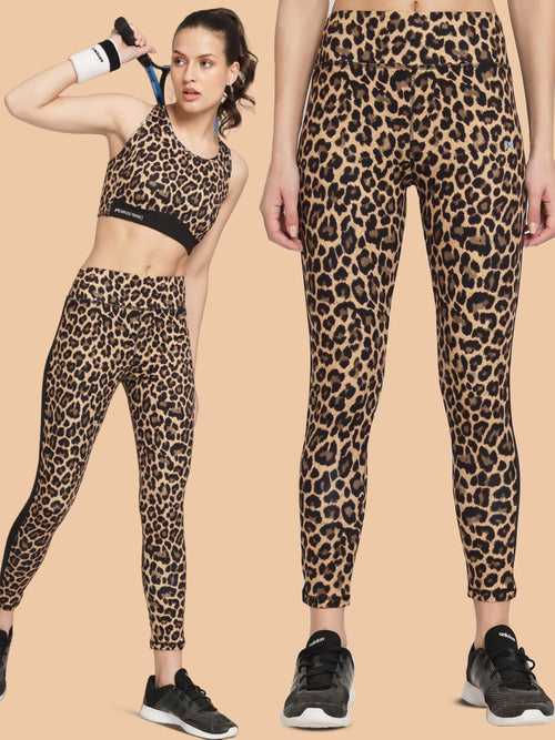 Leopard Print Workout Tight With High Waist