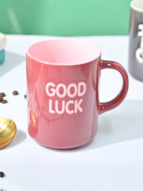 VON CASA Red Mug (Good Luck) - 420Ml