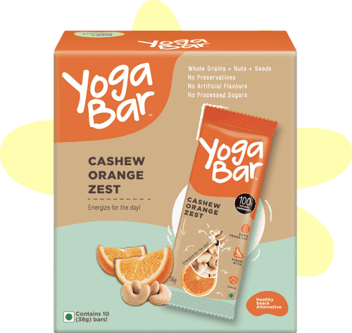 Cashew Orange Energy Bars (Pack of 10)