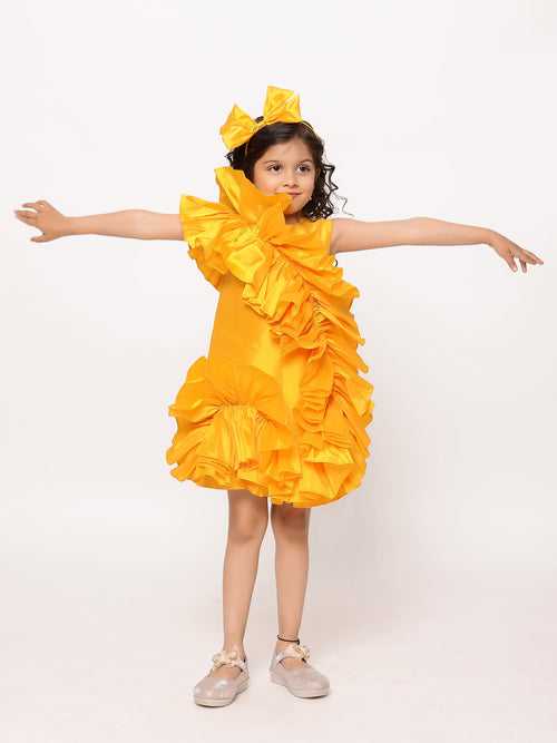 Sample Yellow Sunshine Ruffled Twirl Dress