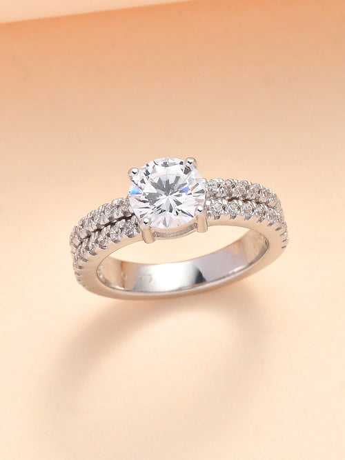 1.5 Carat American Diamond Engagement Solitaire Ring