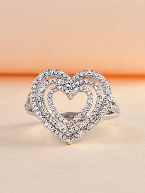 Open Heart Ring For Women