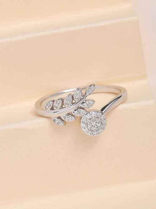 Leaf Band Ring For Women