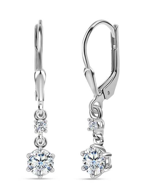 Ornate Jewels Solitaire Dangle Drop Earrings For Women