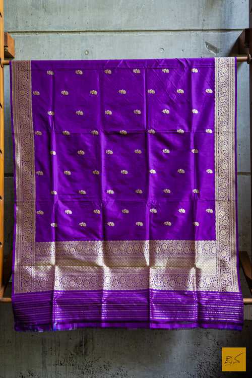 Svadhaa banarasi Katan Silk Handwoven Dupatta