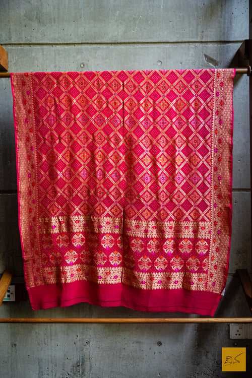 Trivarnaa Banarasi Georgette Bandhej Dupatta